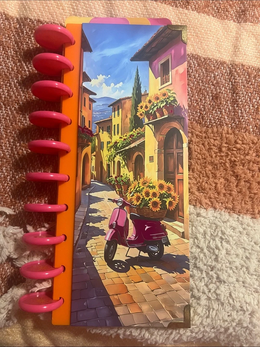 Daily Grind Planner- Tuscan Sun travel planner cover and dividers